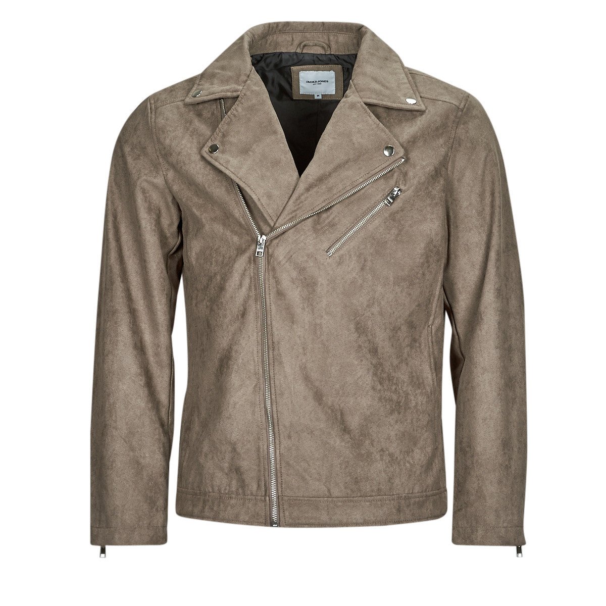 Jack & Jones  JJROCKY FAUX SUEDE BIKER JACKET  Béžová