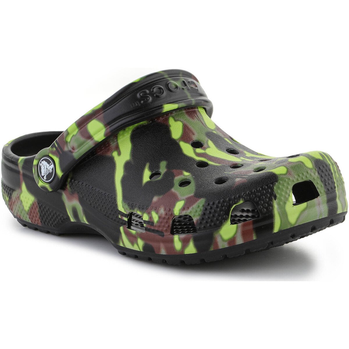 Crocs  Classic Spray Camo Clog Kids BLACK 208305-001  ruznobarevne