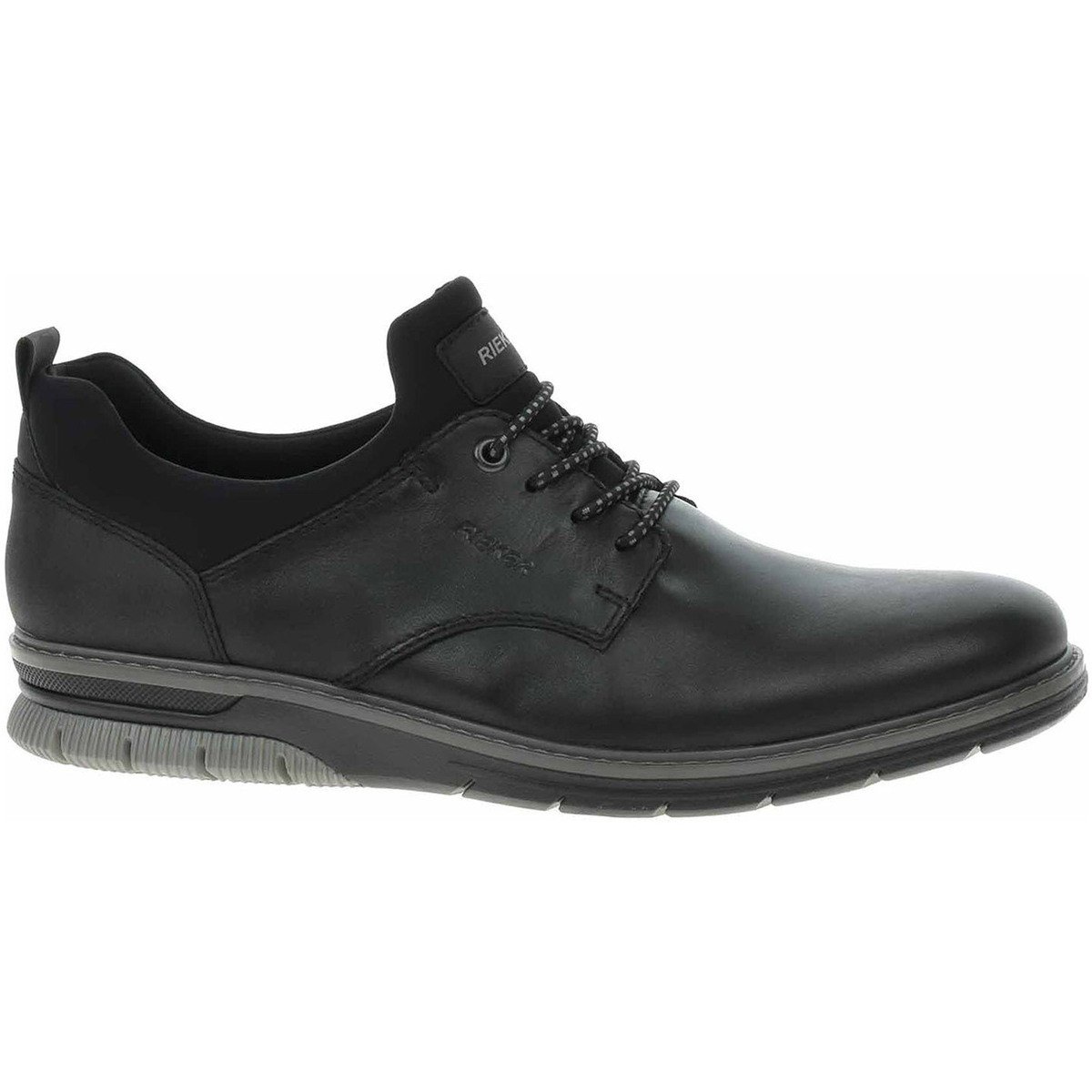 Rieker  Pánské polobotky  14454-01 schwarz  Černá