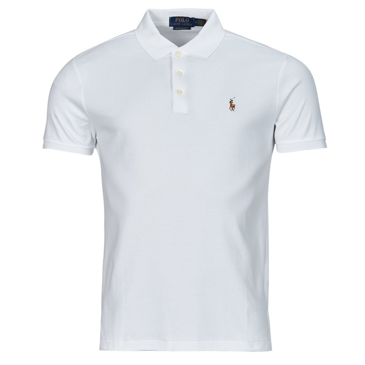 Polo Ralph Lauren  POLO COUPE DROITE EN PIMA COTON  Bílá