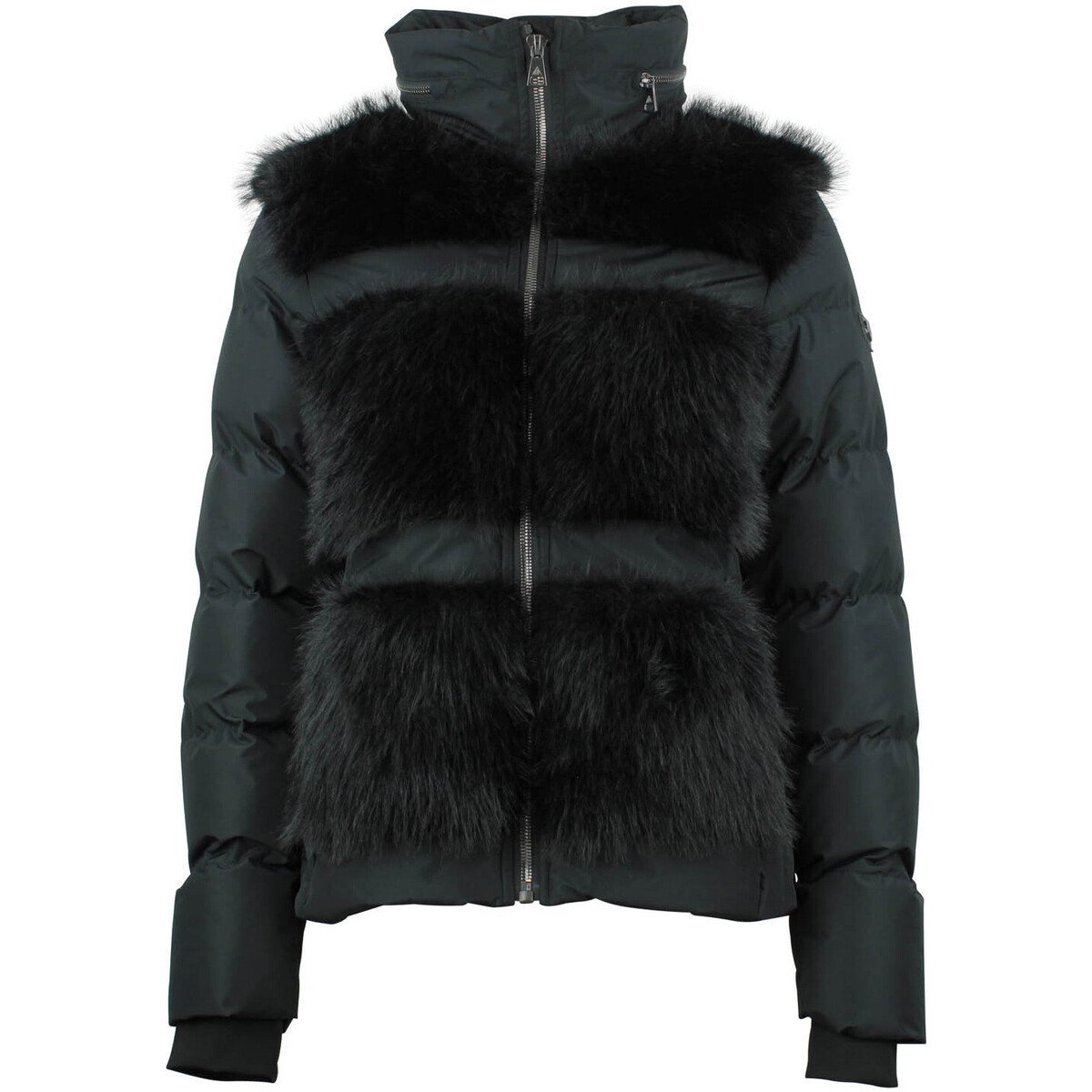 Peak Mountain  Doudoune fourrure AFOURIR  Černá