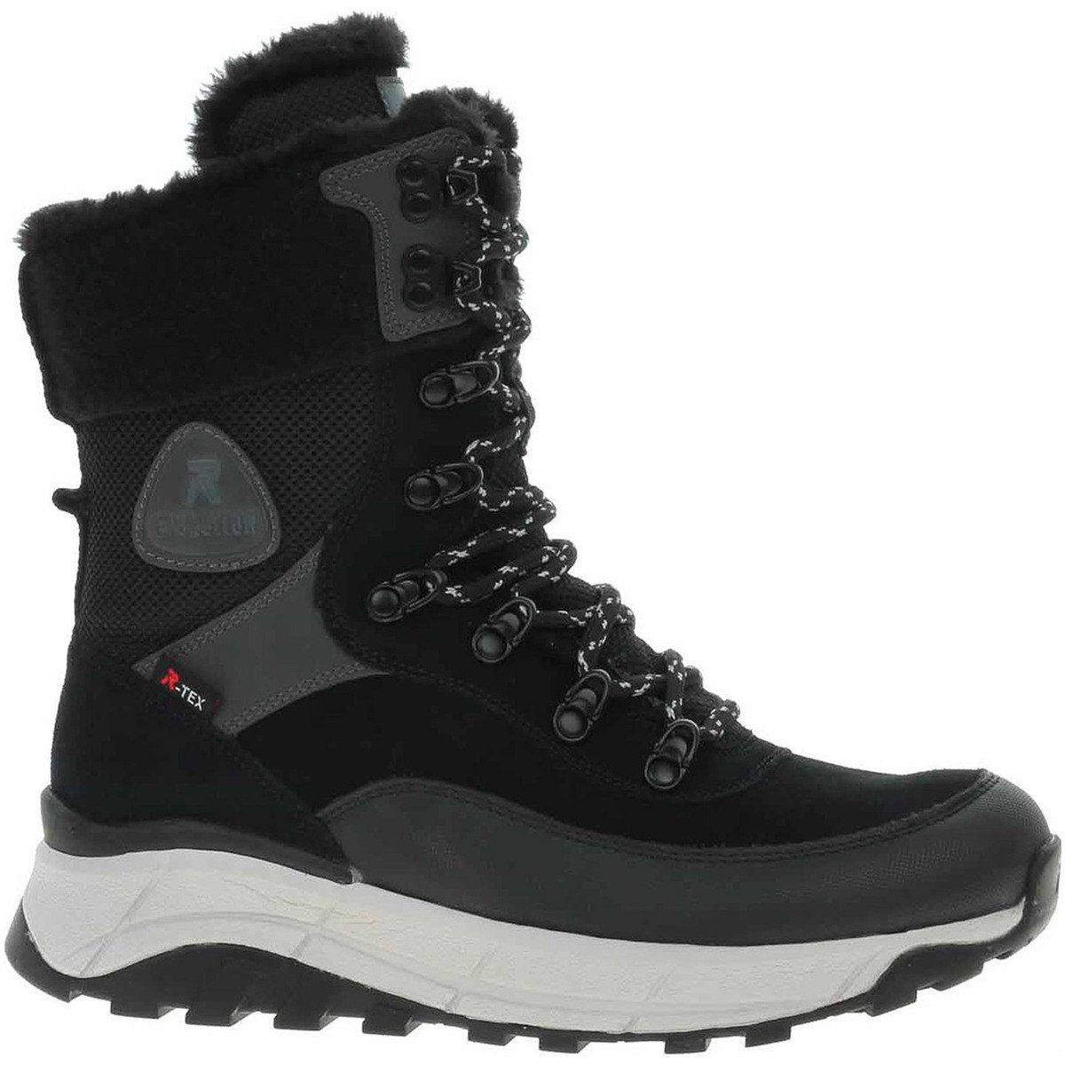 Rieker  Dámská kotníková obuv  W0066-00 schwarz kombi  Černá