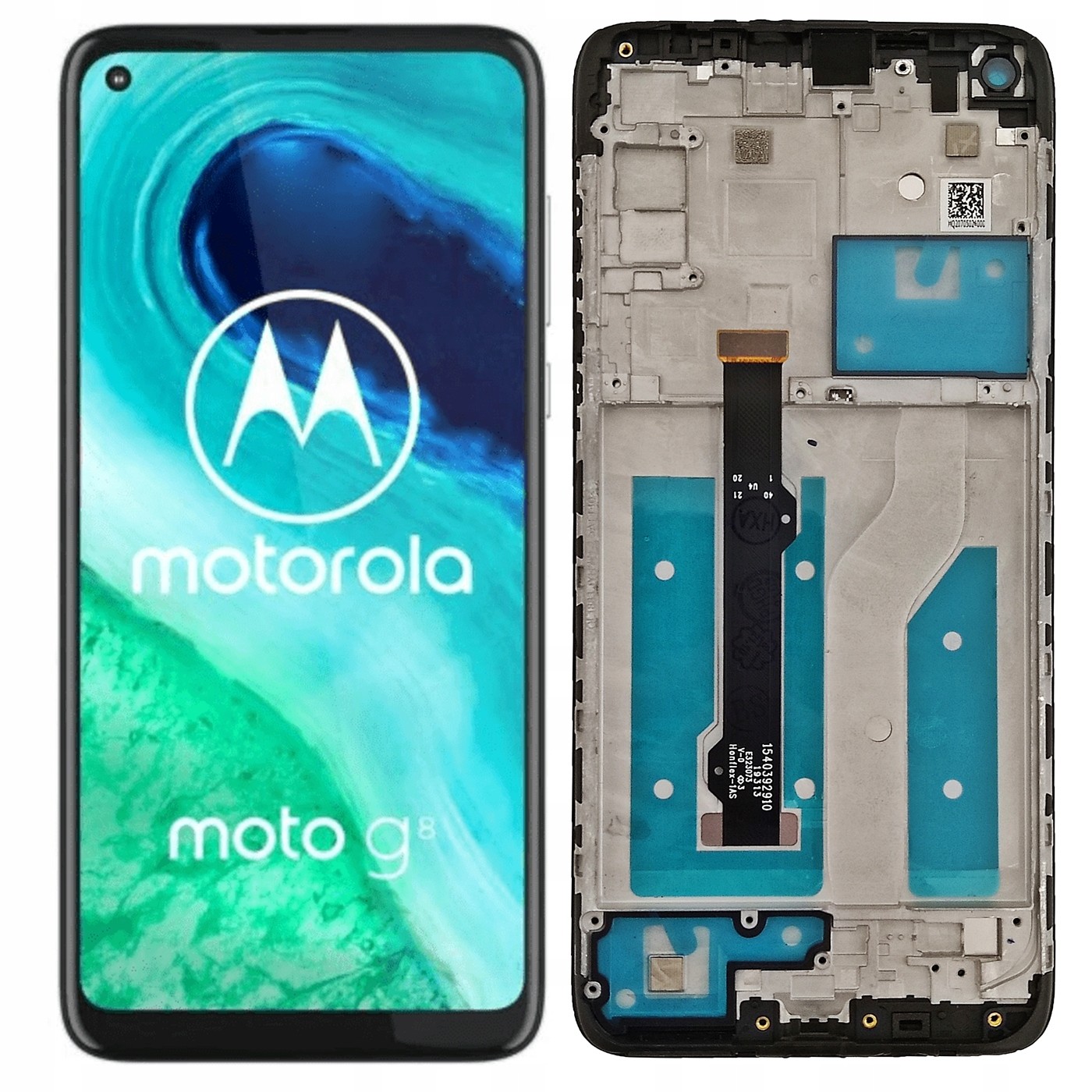 Originální Displej Motorola G8 XT2045 Černý S Rámečkem