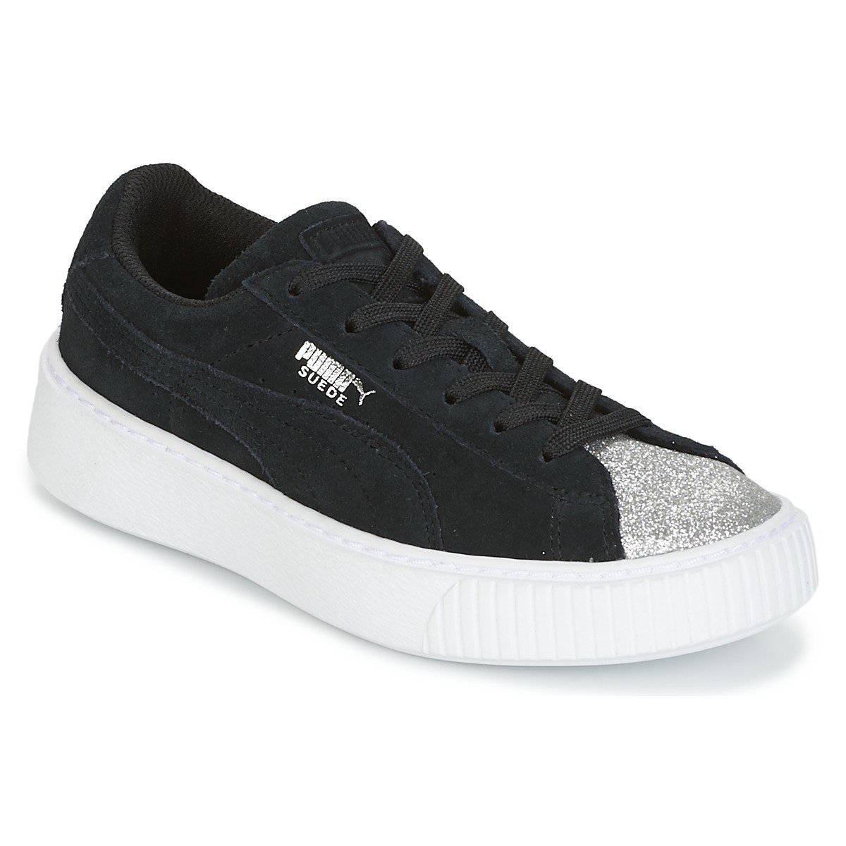 Puma  SUEDE PLATFORM GLAM PS  Černá