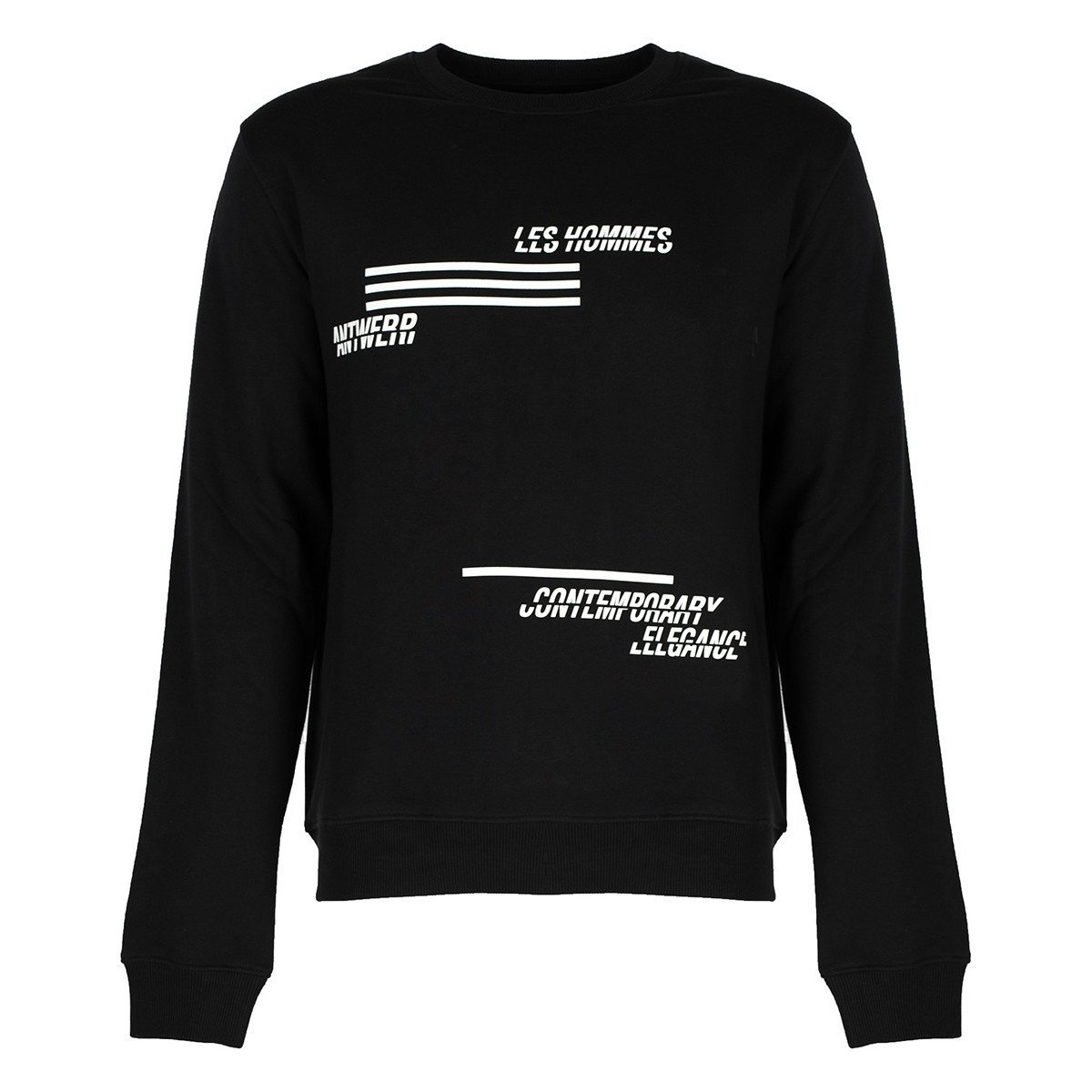 Les Hommes  LJH202-757P | Sweatshirt  Černá