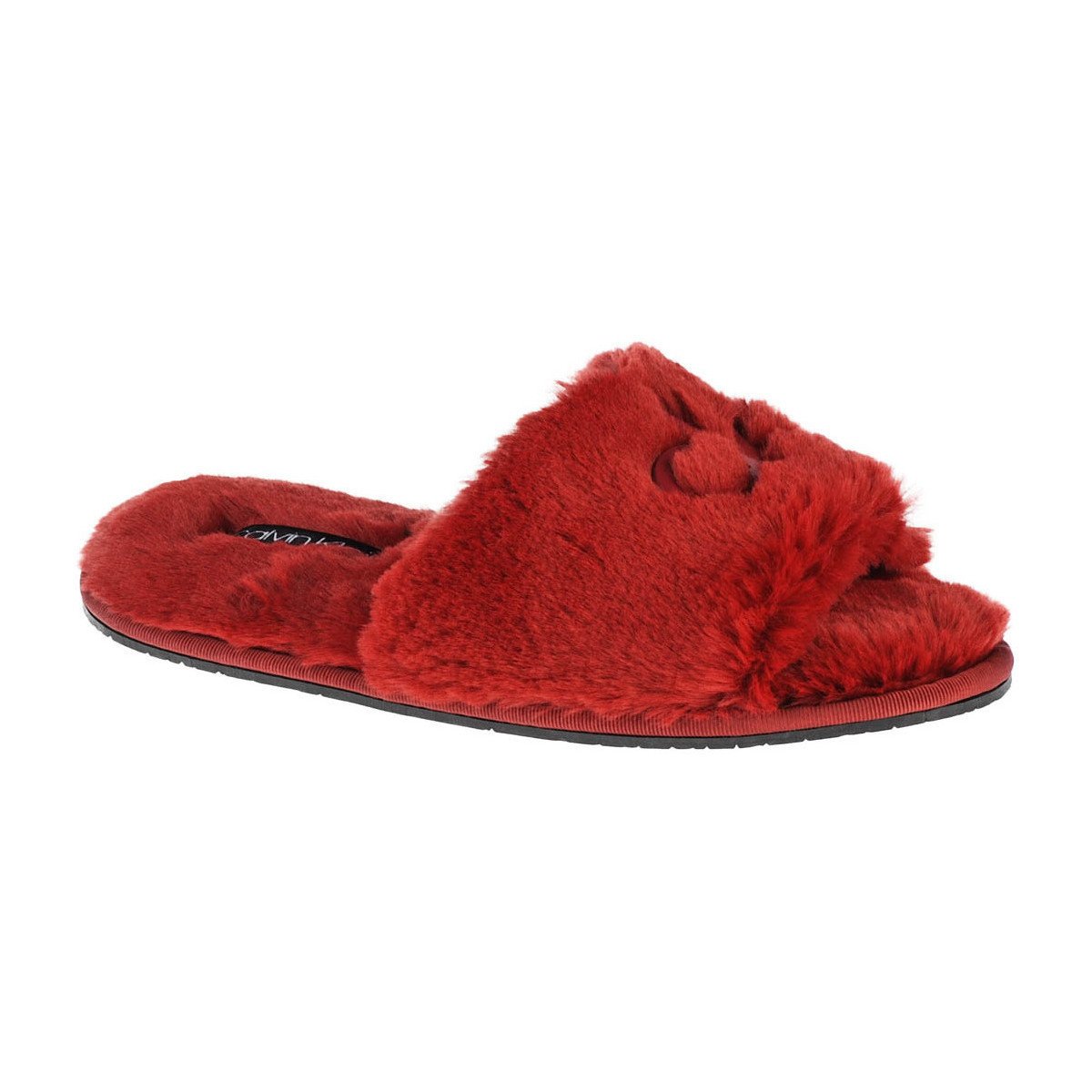 Calvin Klein Jeans  Slipper Sandal Fur  Bordó