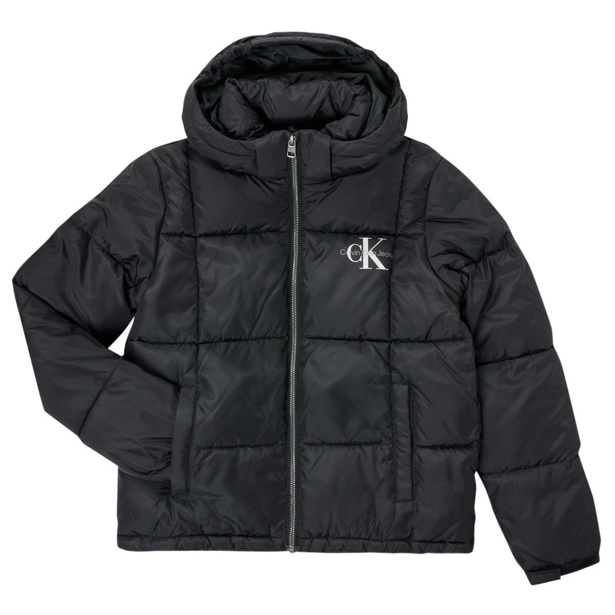 Calvin Klein Jeans  SHORT QUILTED PUFFER JACKET  Černá