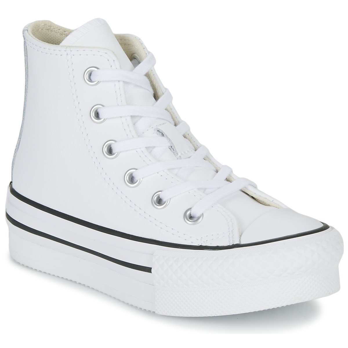 Converse  Chuck Taylor All Star Eva Lift Leather Foundation Hi  Bílá