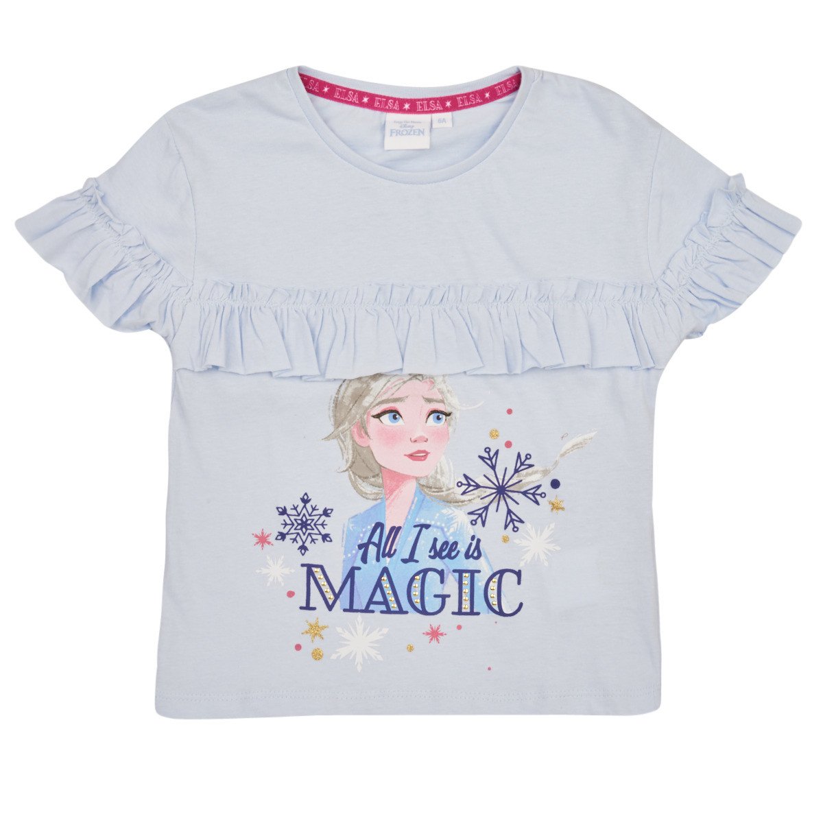 TEAM HEROES   T-SHIRT LA REINE DES NEIGES  Modrá