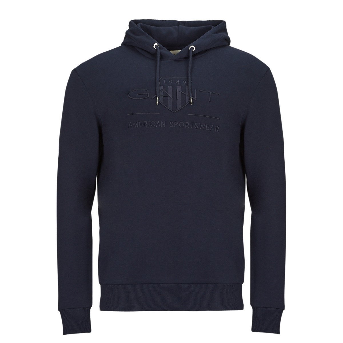 Gant  REG TONAL SHIELD HOODIE  Tmavě modrá