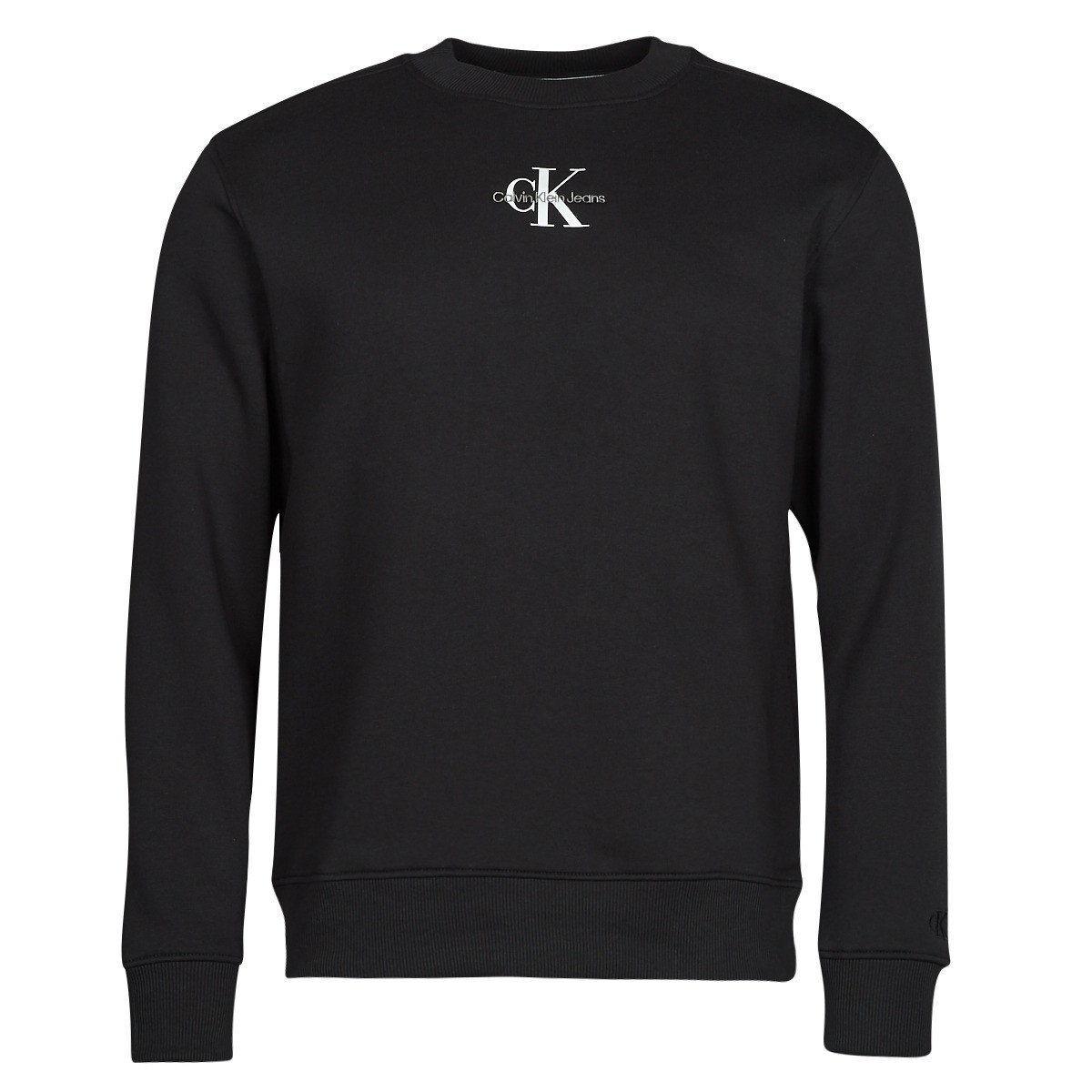 Calvin Klein Jeans  MONOLOGO CREW NECK  Černá