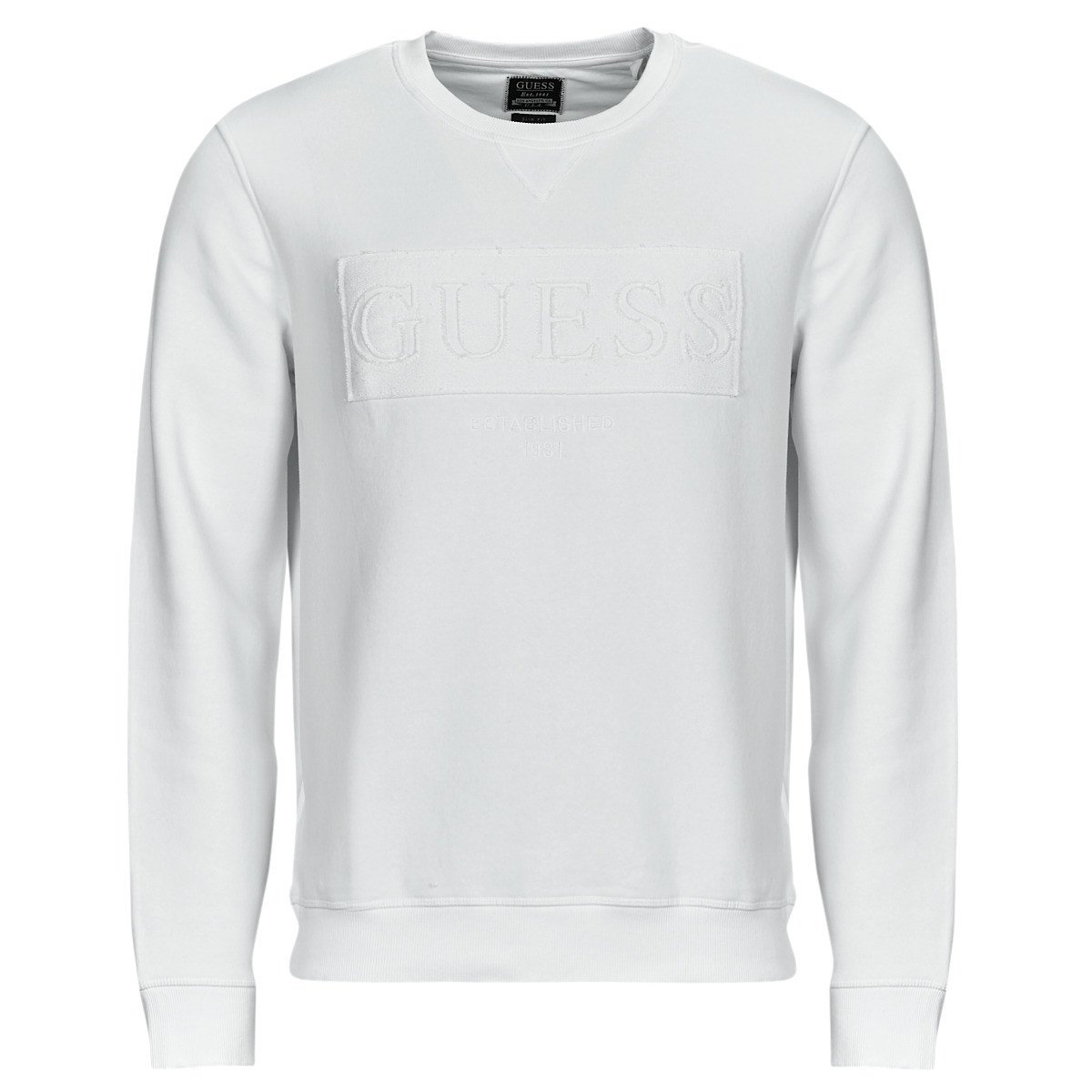 Guess  BEAU CN SWEATSHIRT  Bílá