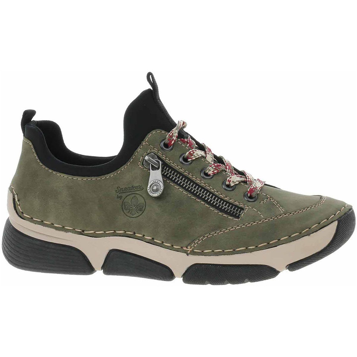 Rieker  Dámská obuv  45973-54 grun kombi  Zelená