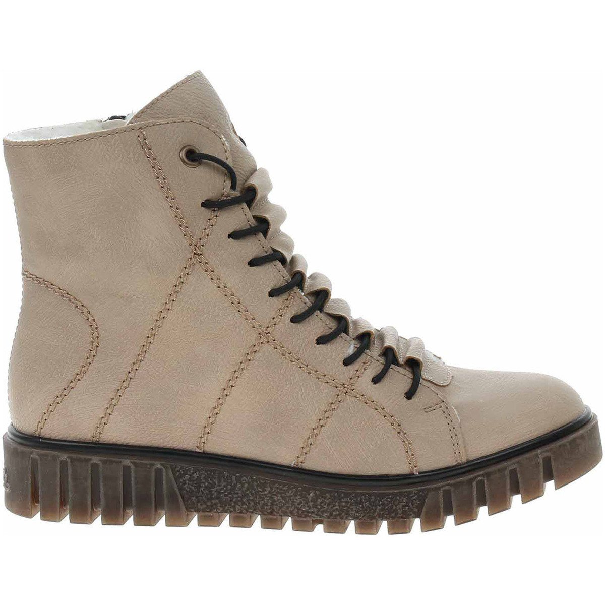 Rieker  Dámská kotníková obuv  Y3420-60 beige  Béžová