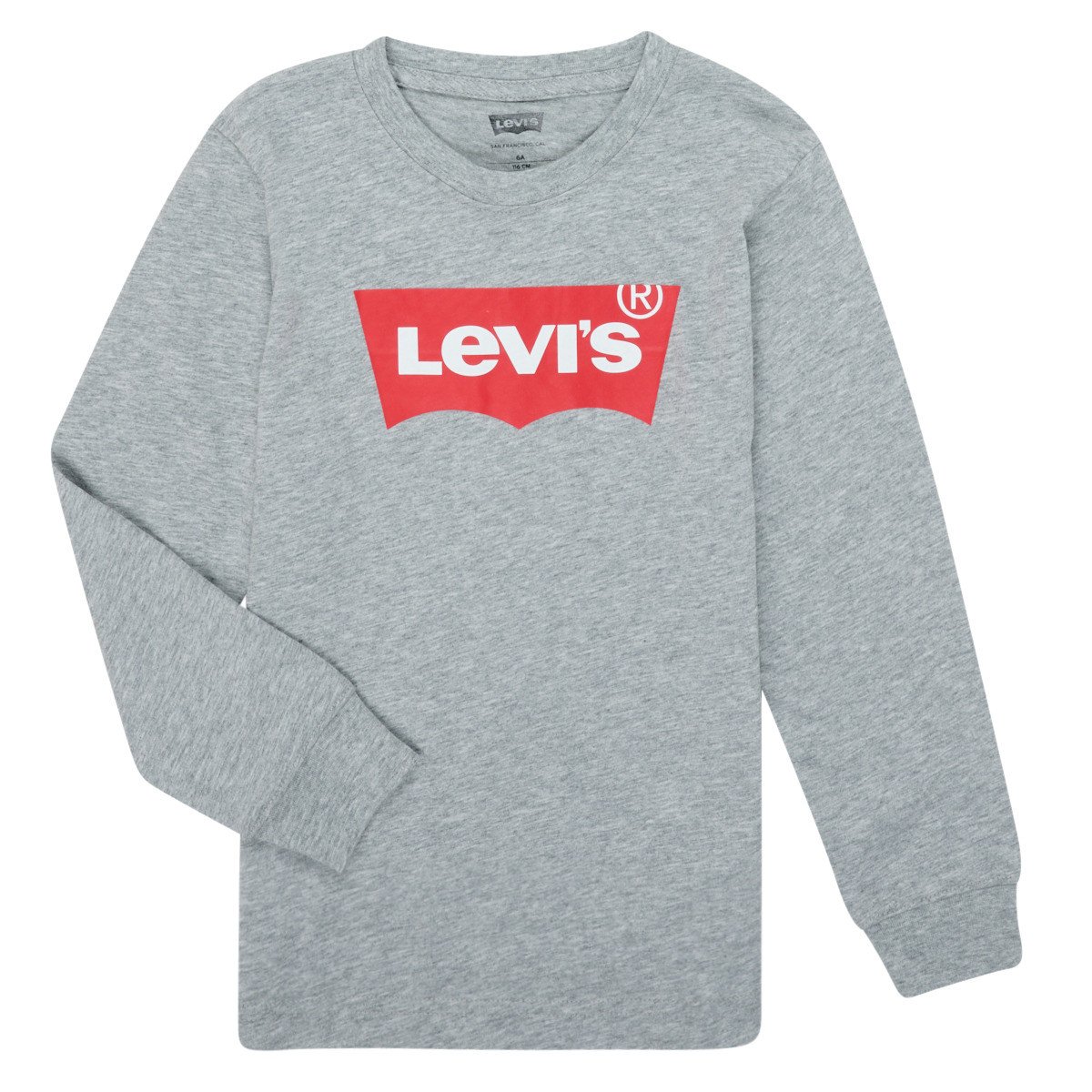 Levis  BATWING TEE LS  Šedá