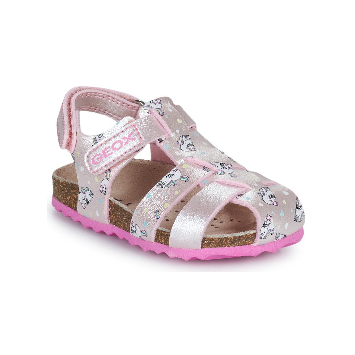 Geox  B SANDAL CHALKI GIRL  Růžová