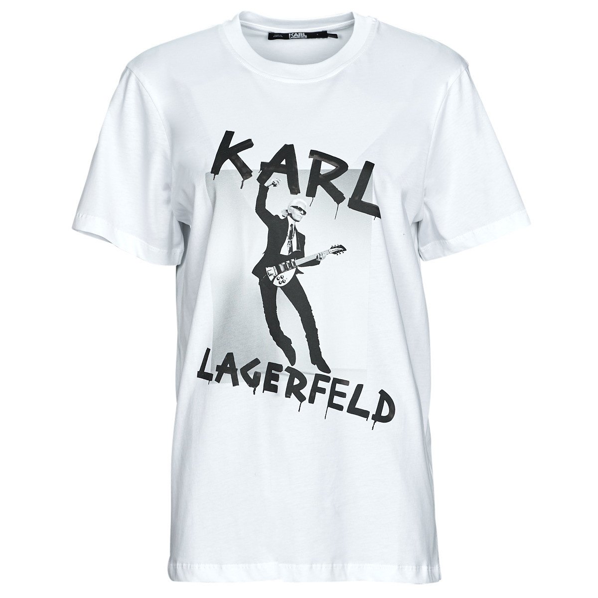 Karl Lagerfeld  KARL ARCHIVE OVERSIZED T-SHIRT  Bílá