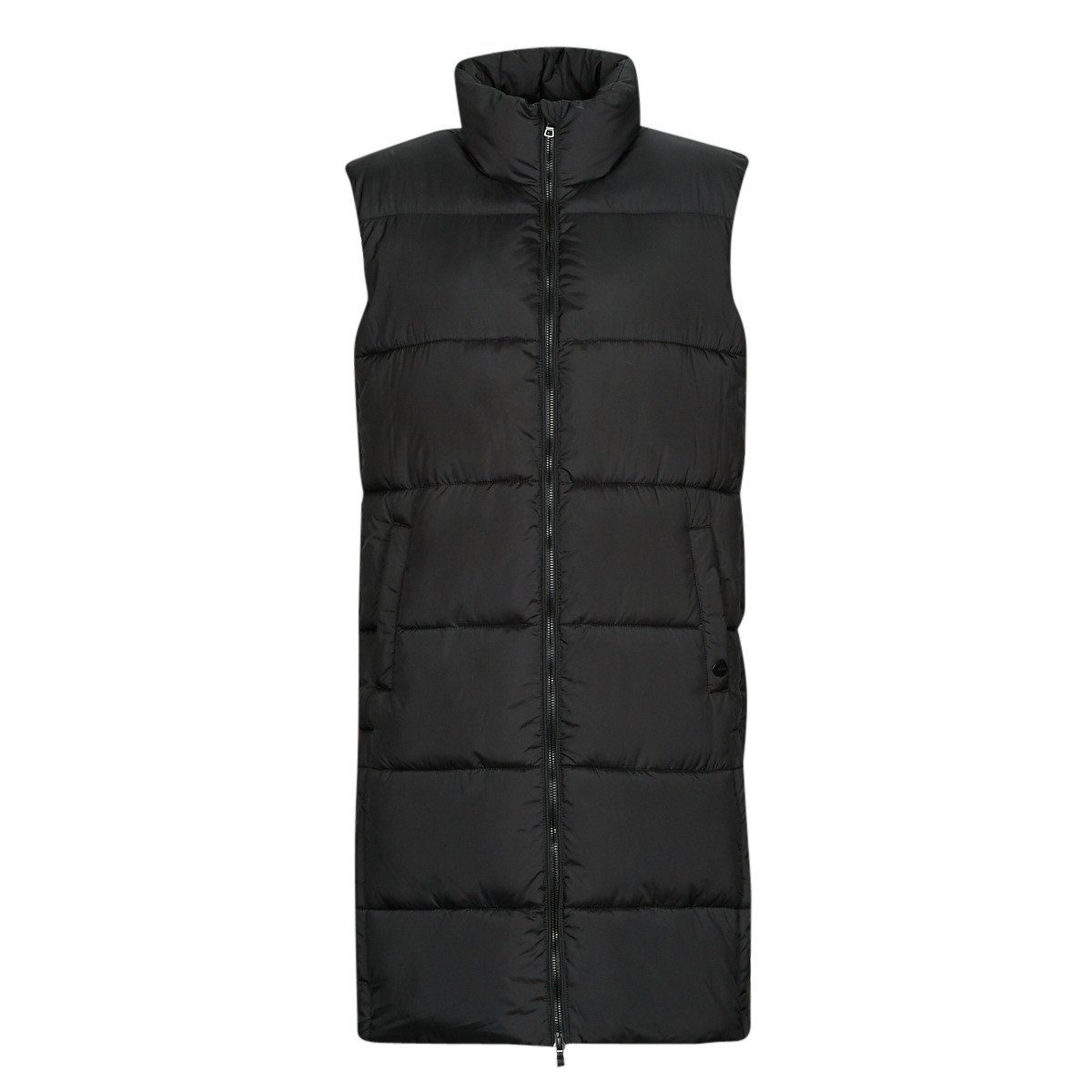 Superdry  STUDIOS LONGLINE QUILTED GILET  Černá