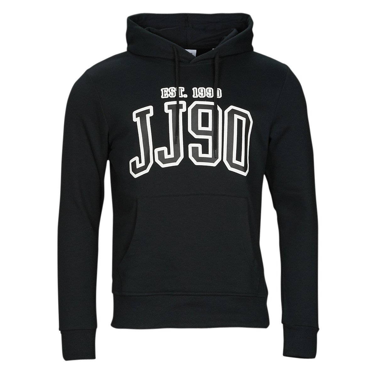 Jack & Jones  JJCEMB SWEAT HOOD  Černá