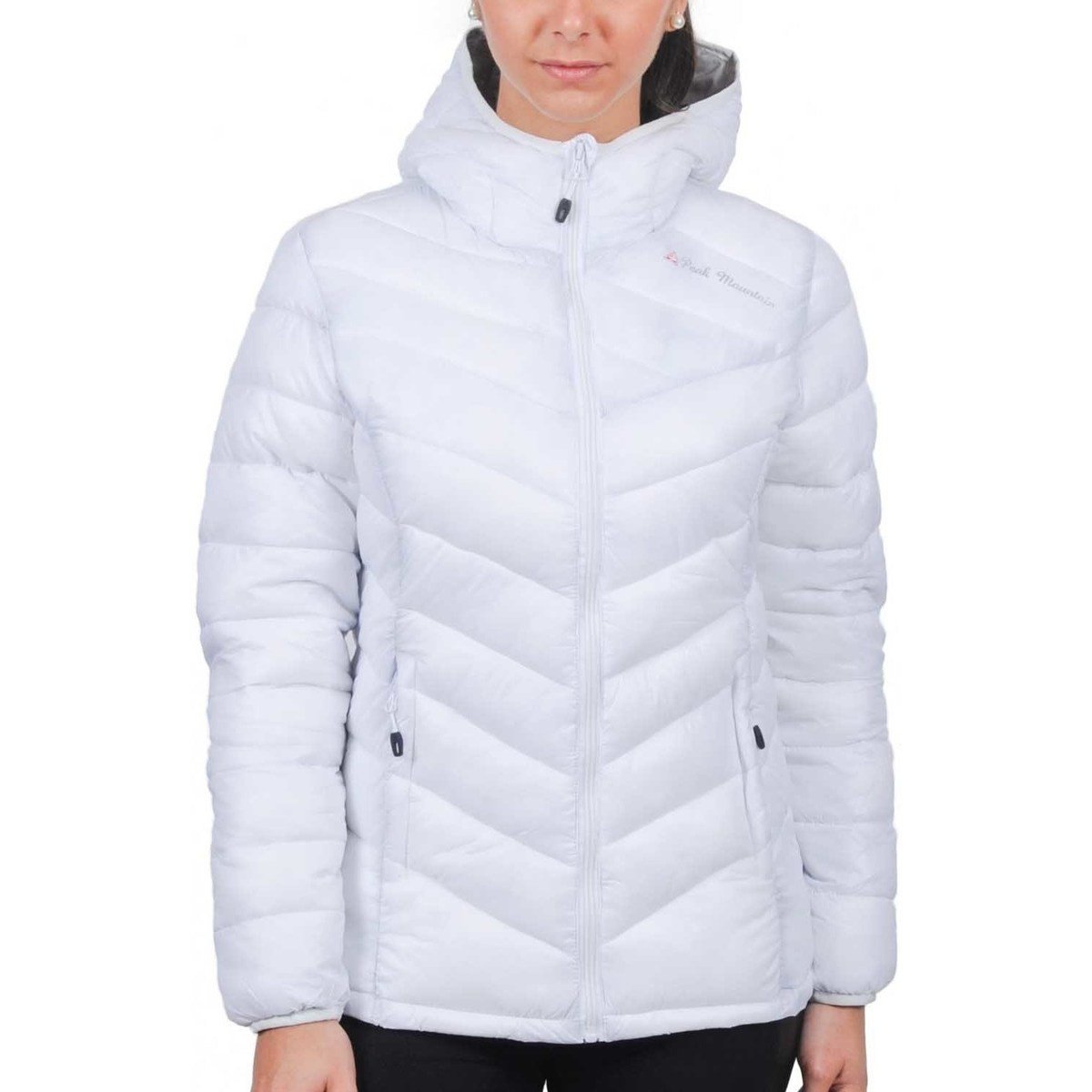 Peak Mountain  Doudoune fine fille GANSEO  Bílá