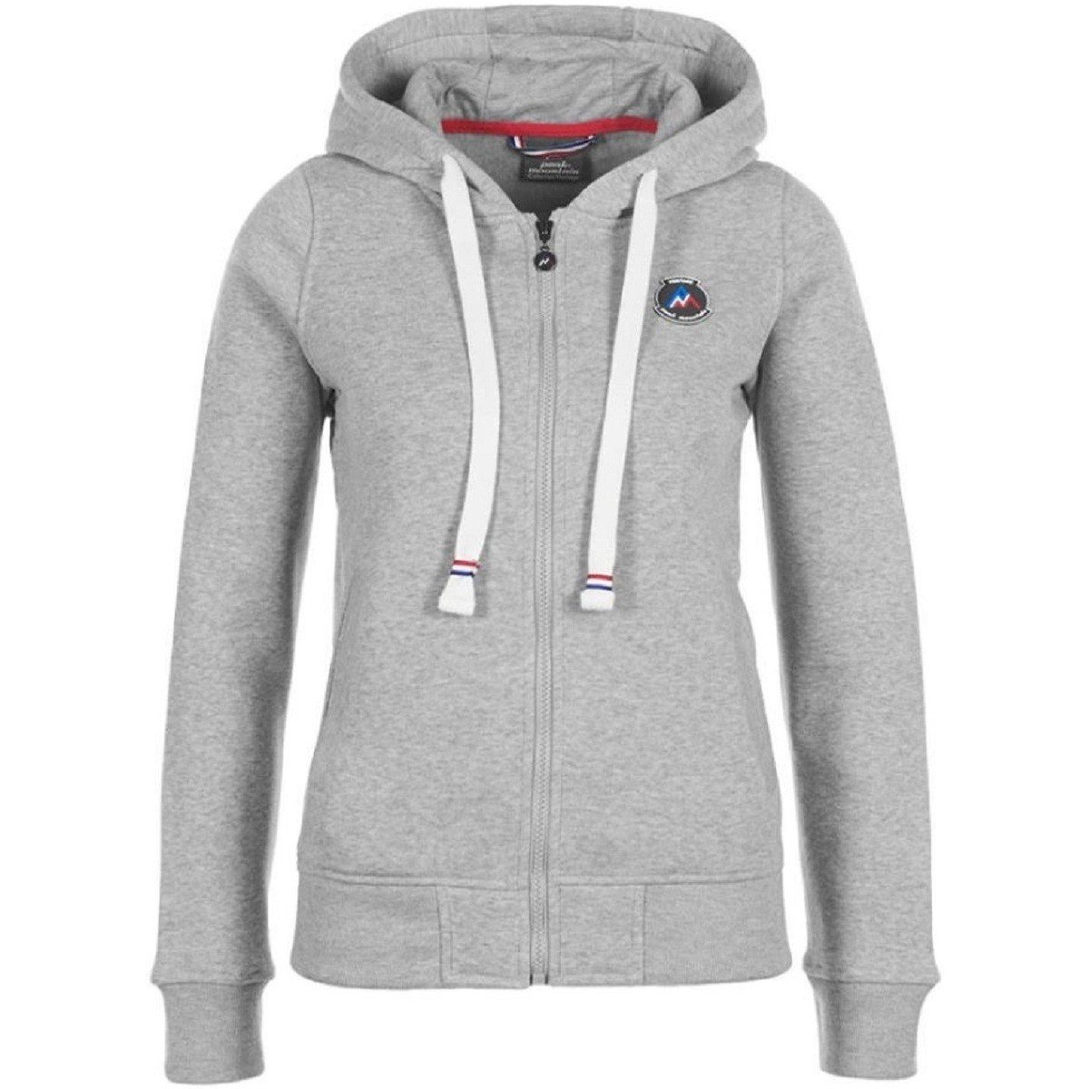 Peak Mountain  Sweat molleton zippé à capuche femme APILOT  Šedá