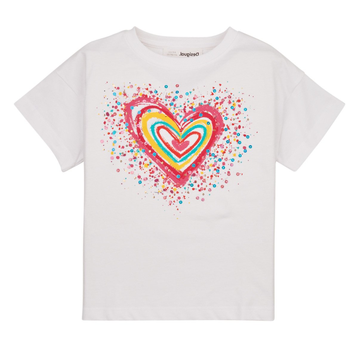 Desigual  TS_HEART  Bílá