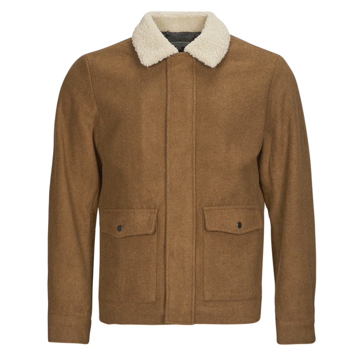 Jack & Jones  JJZAC WOOL JACKET  Hnědá