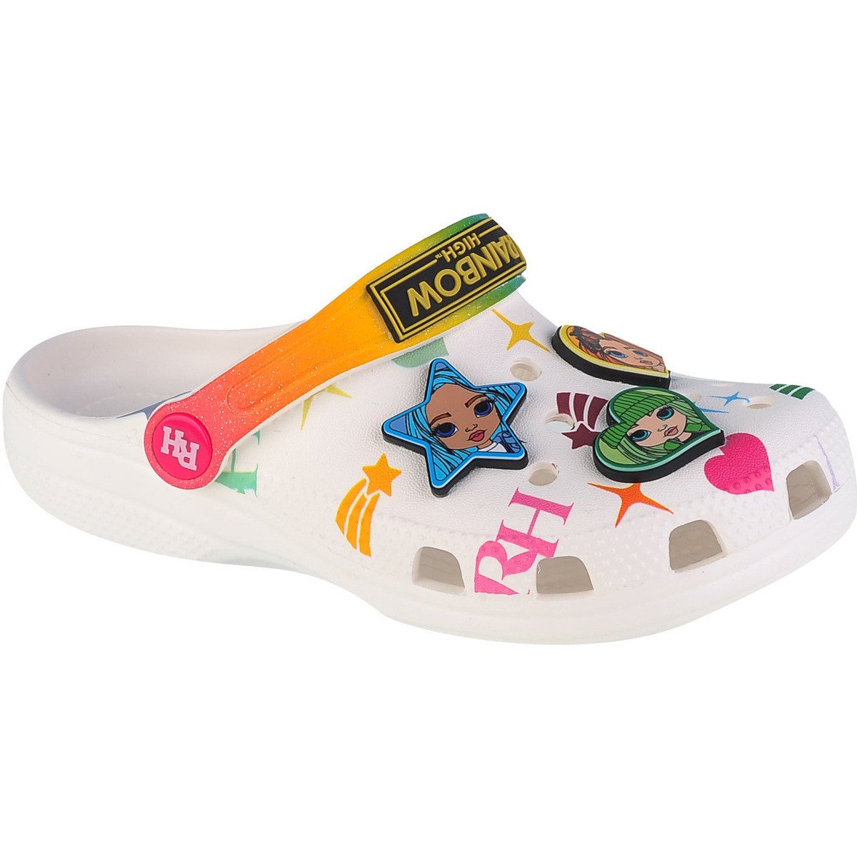 Crocs  Classic Rainbow High Kids Clog  Bílá