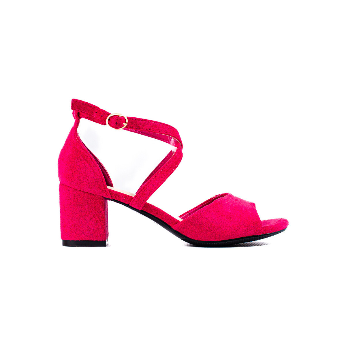 W. Potocki  Luxusní  sandály dámské růžové na širokém podpatku  ruznobarevne