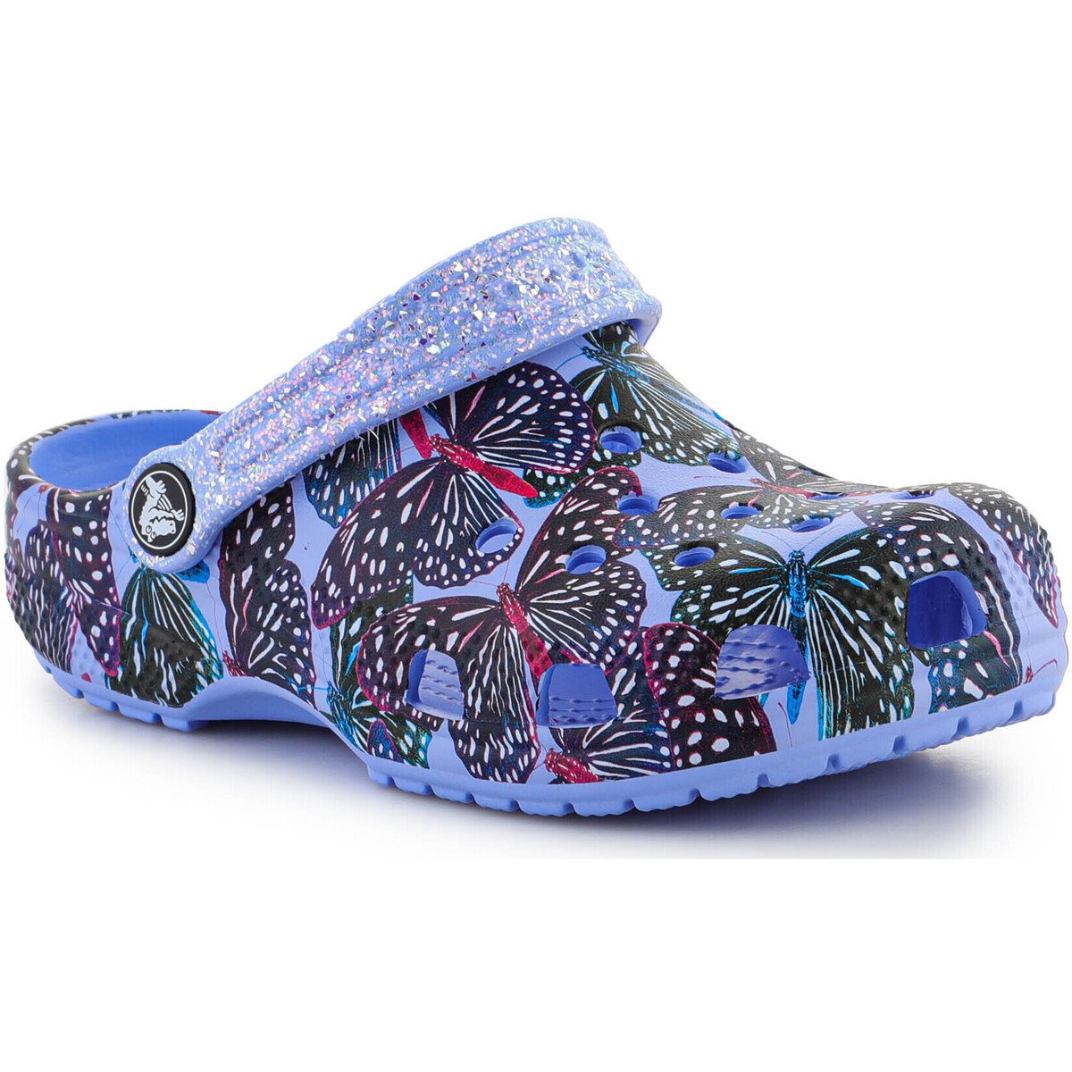 Crocs  KIDS pantofle   Classic Butterfly Clog Kids 208297-5Q7  Fialová