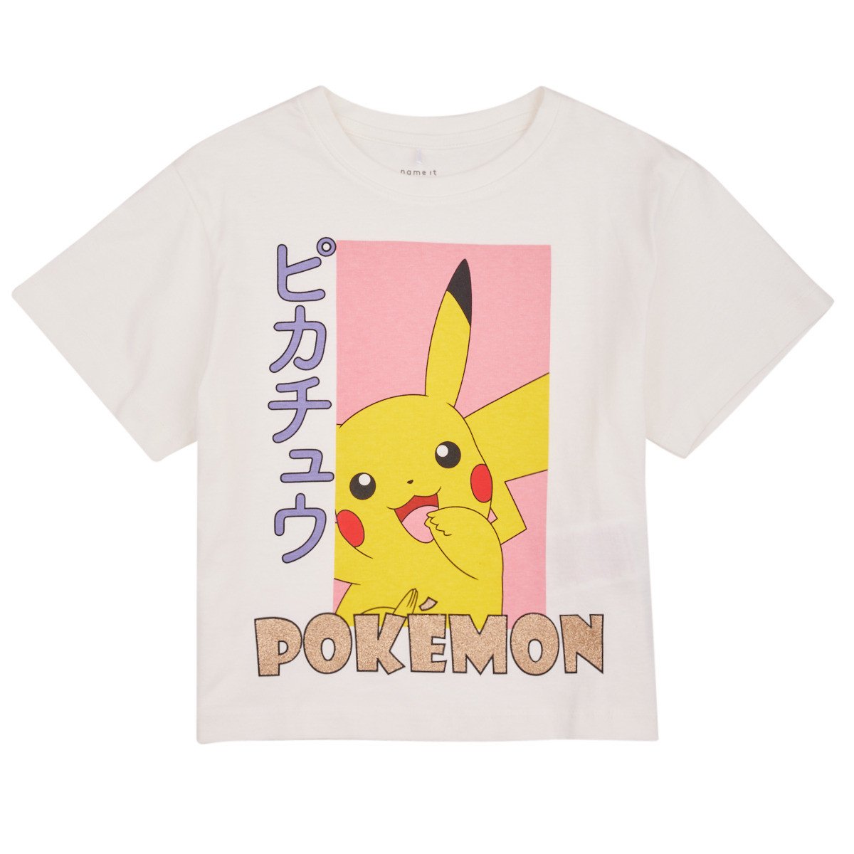 Name it  NKFNABINA POKEMON SS LOOSE TOP BFU  Bílá