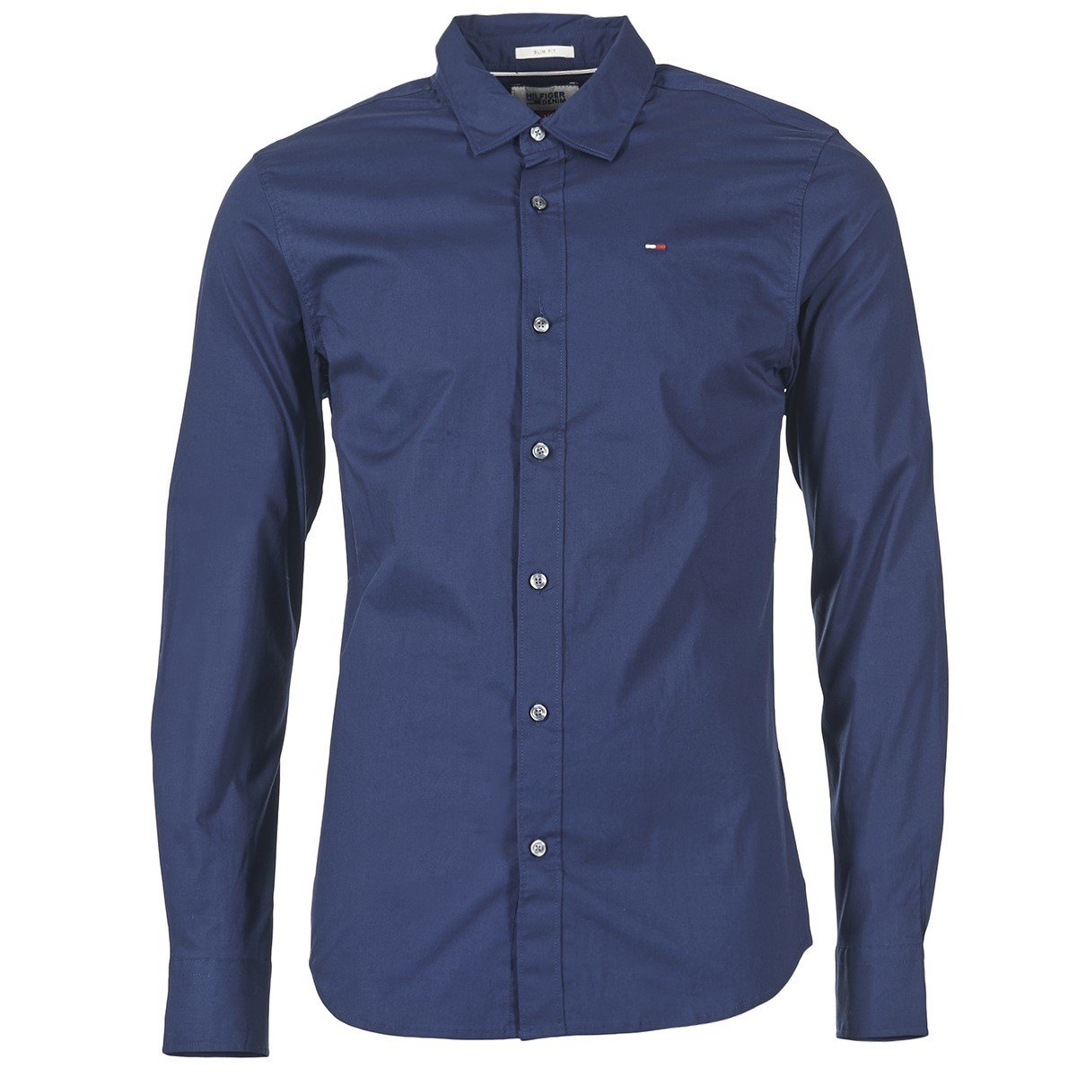 Tommy Jeans  TJM ORIGINAL STRETCH SHIRT  Tmavě modrá