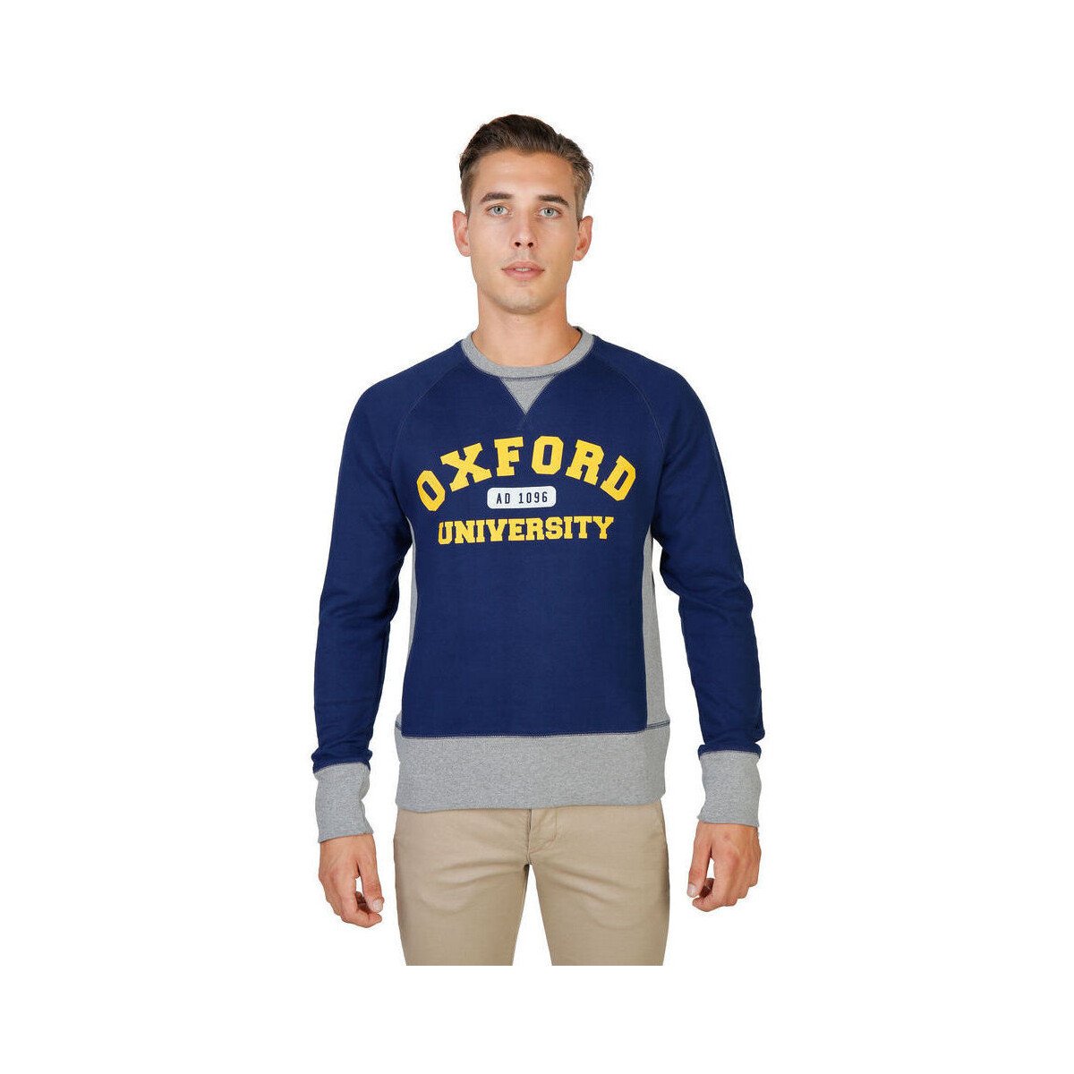 Oxford University  - oxford-fleece-raglan  Modrá