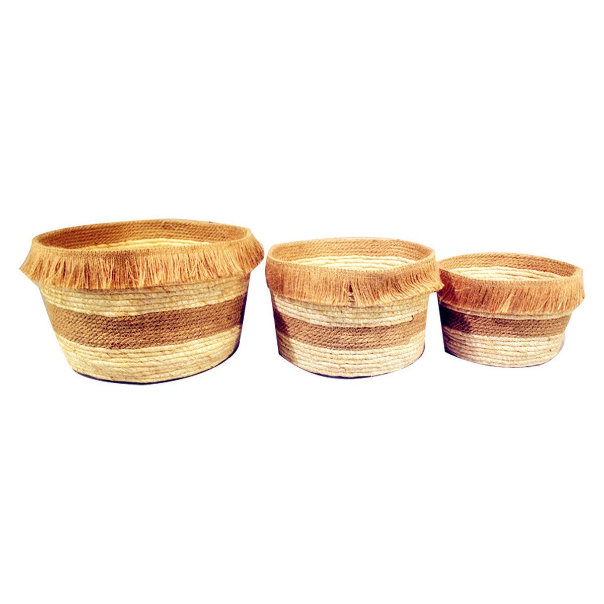 Signes Grimalt  Set 3 Košíky Set 3 Jednotky  Hnědá
