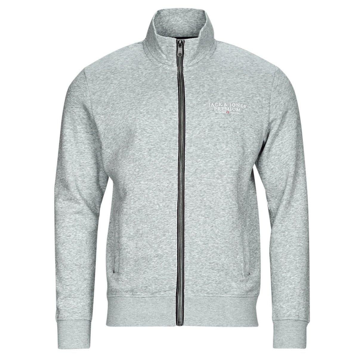 Jack & Jones  JPRBLUARCHIE SWEAT ZIP  HIGH NECK  Šedá