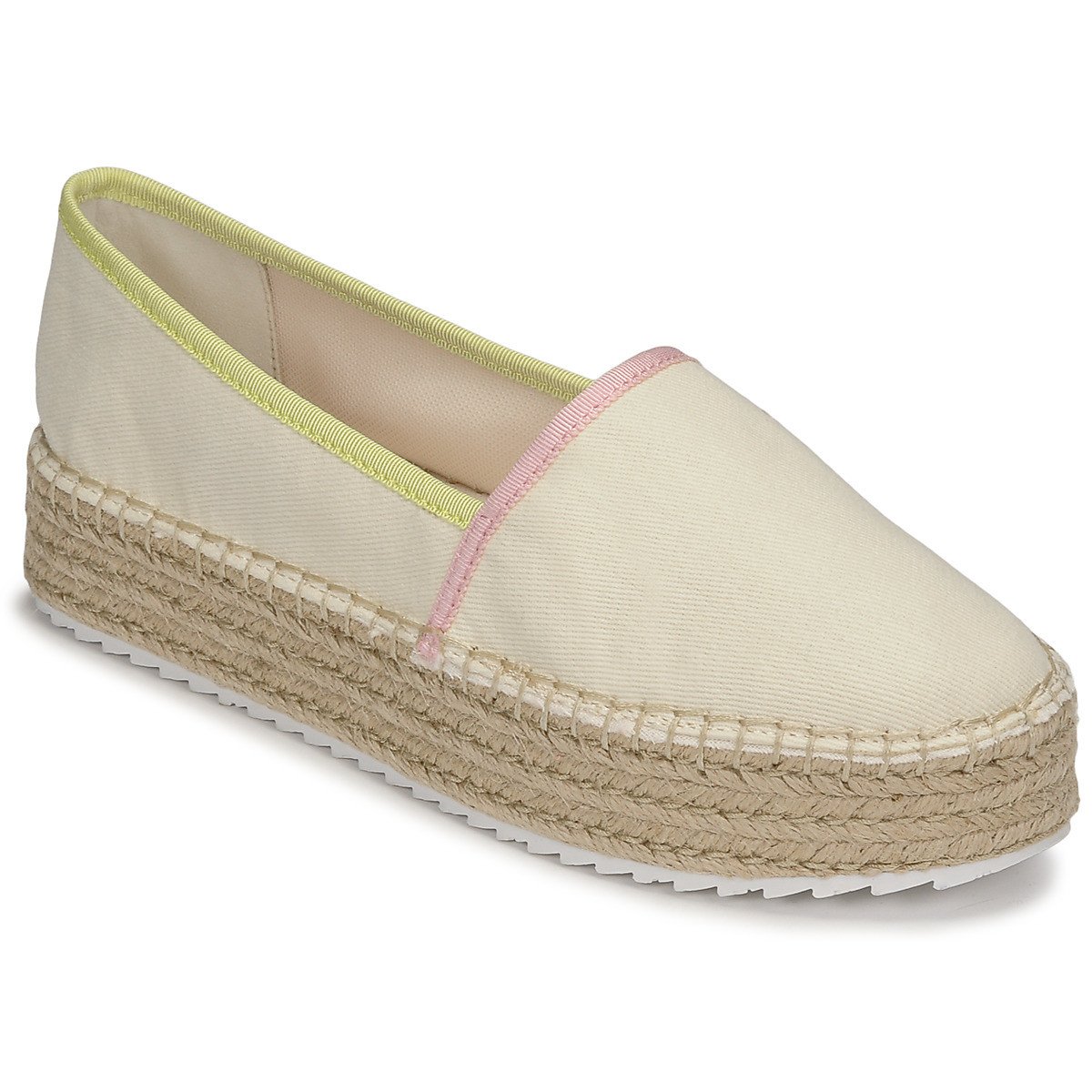 Tommy Jeans  TOMMY JEANS FLATFORM ESPADRILLE  Béžová