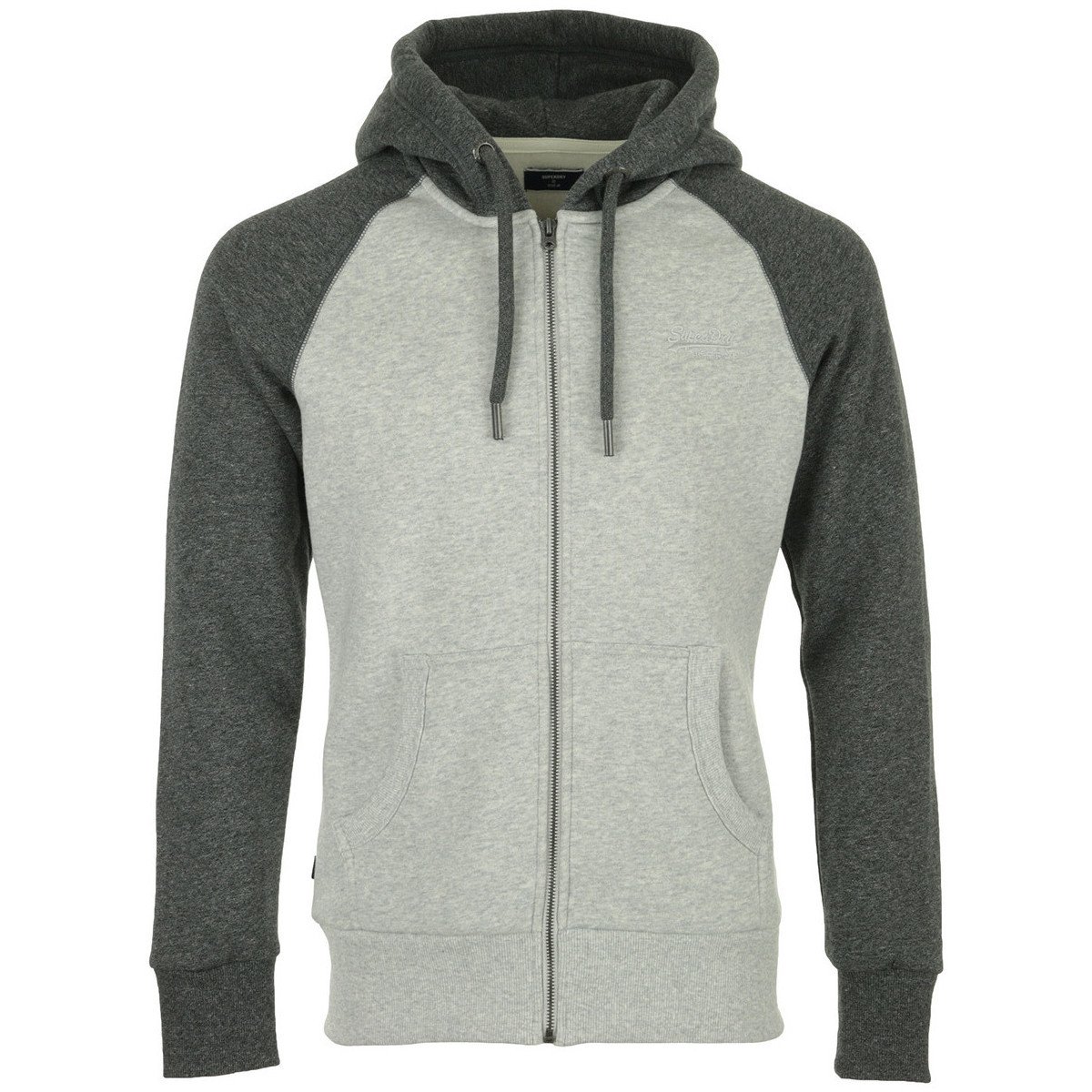 Superdry  OL Classic Raglan Ziphood  Šedá