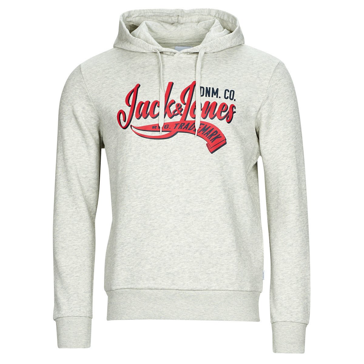 Jack & Jones  JJELOGO SWEAT HOOD 2 COL 23/24  Šedá