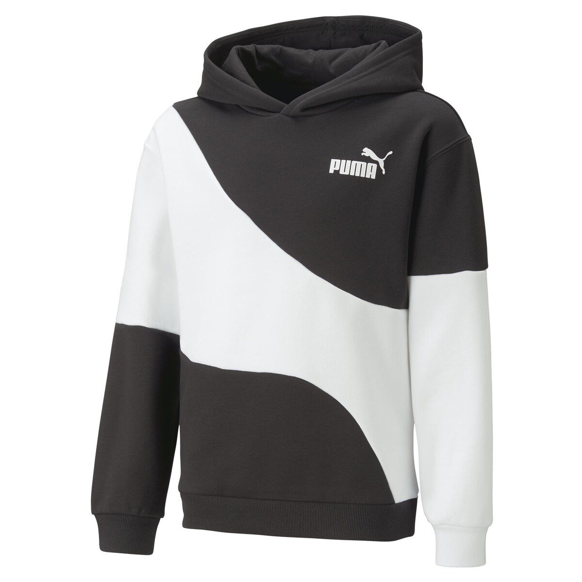 Puma  PUMA POWER CAT HOODIE FL B  Černá