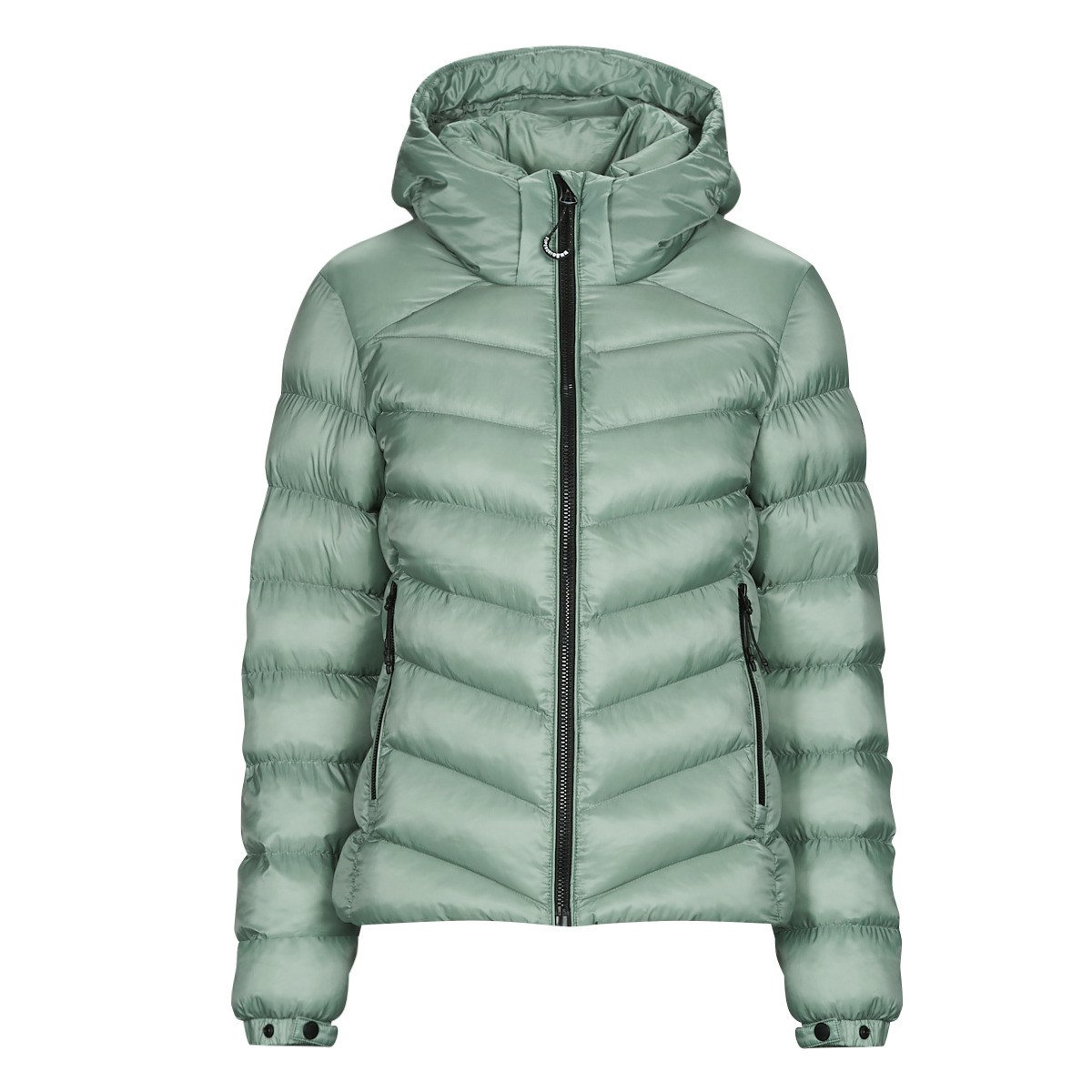 Superdry  HOODED FUJI PADDED JACKET  Zelená