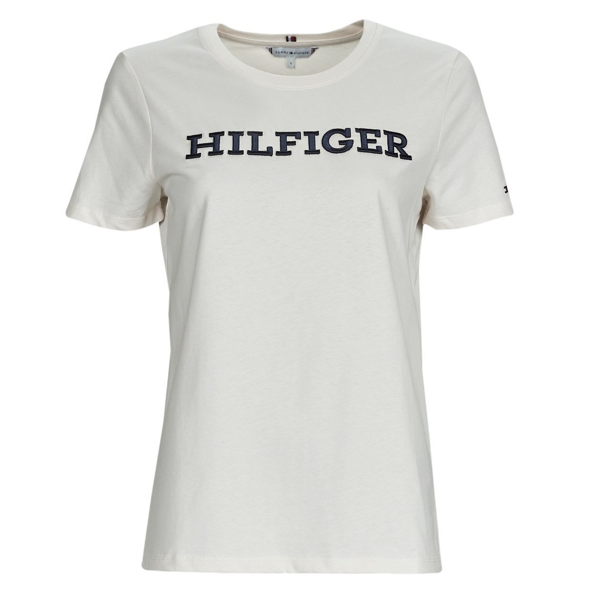Tommy Hilfiger  REG MONOTYPE EMB C-NK SS  Bílá