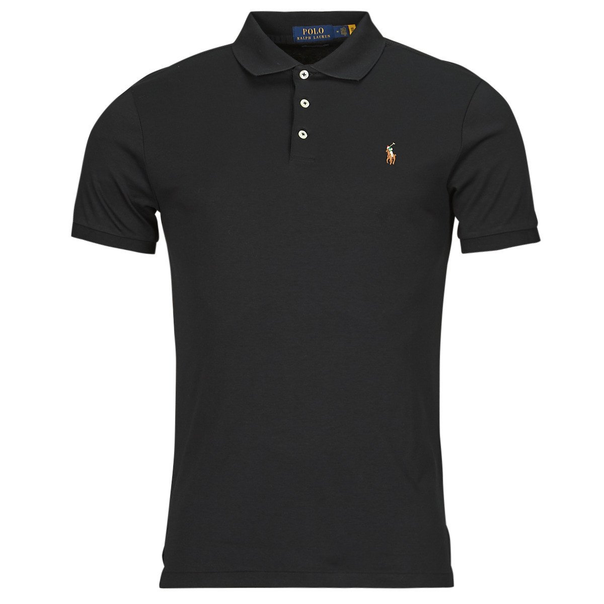 Polo Ralph Lauren  POLO COUPE DROITE EN PIMA COTON  Černá