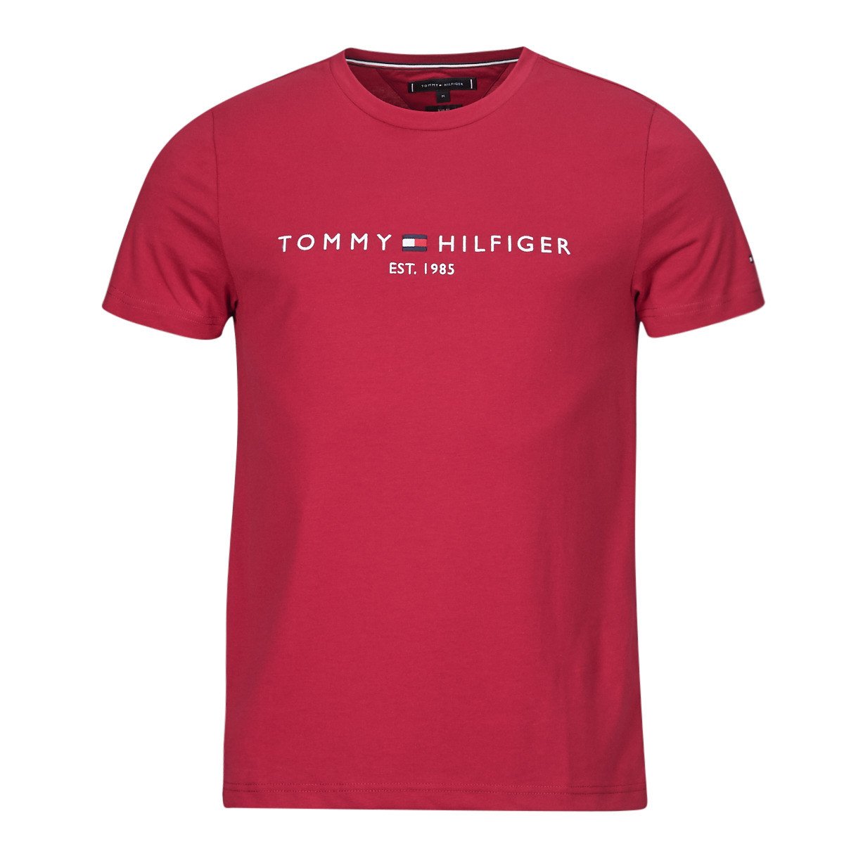 Tommy Hilfiger  TOMMY LOGO TEE  Bordó