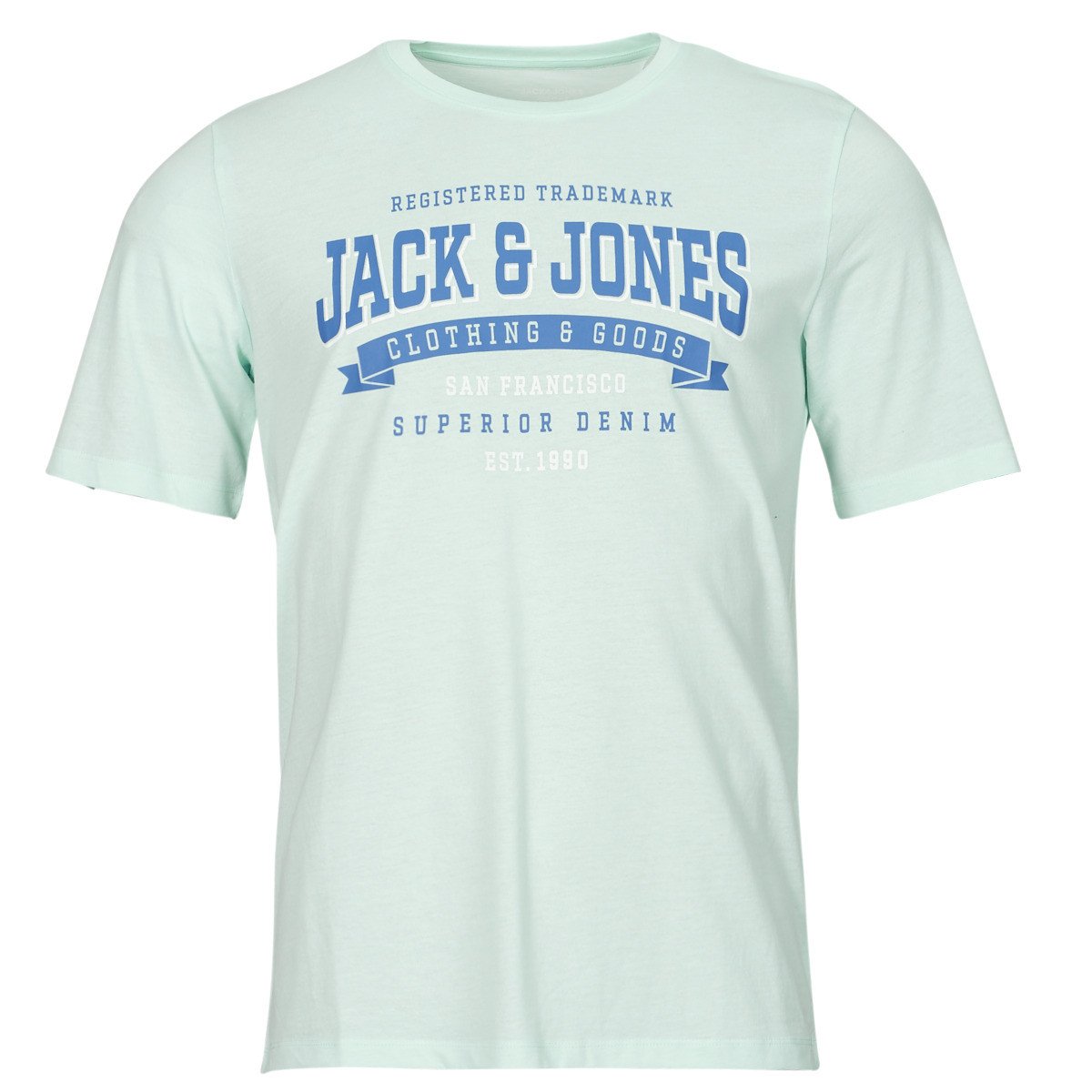 Jack & Jones  JJELOGO TEE SS O-NECK 2 COL SS24 SN  Modrá