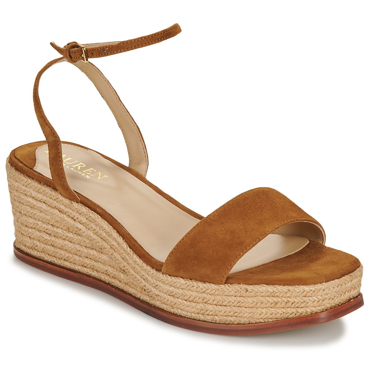Lauren Ralph Lauren  LEONA-ESPADRILLES-WEDGE  Hnědá