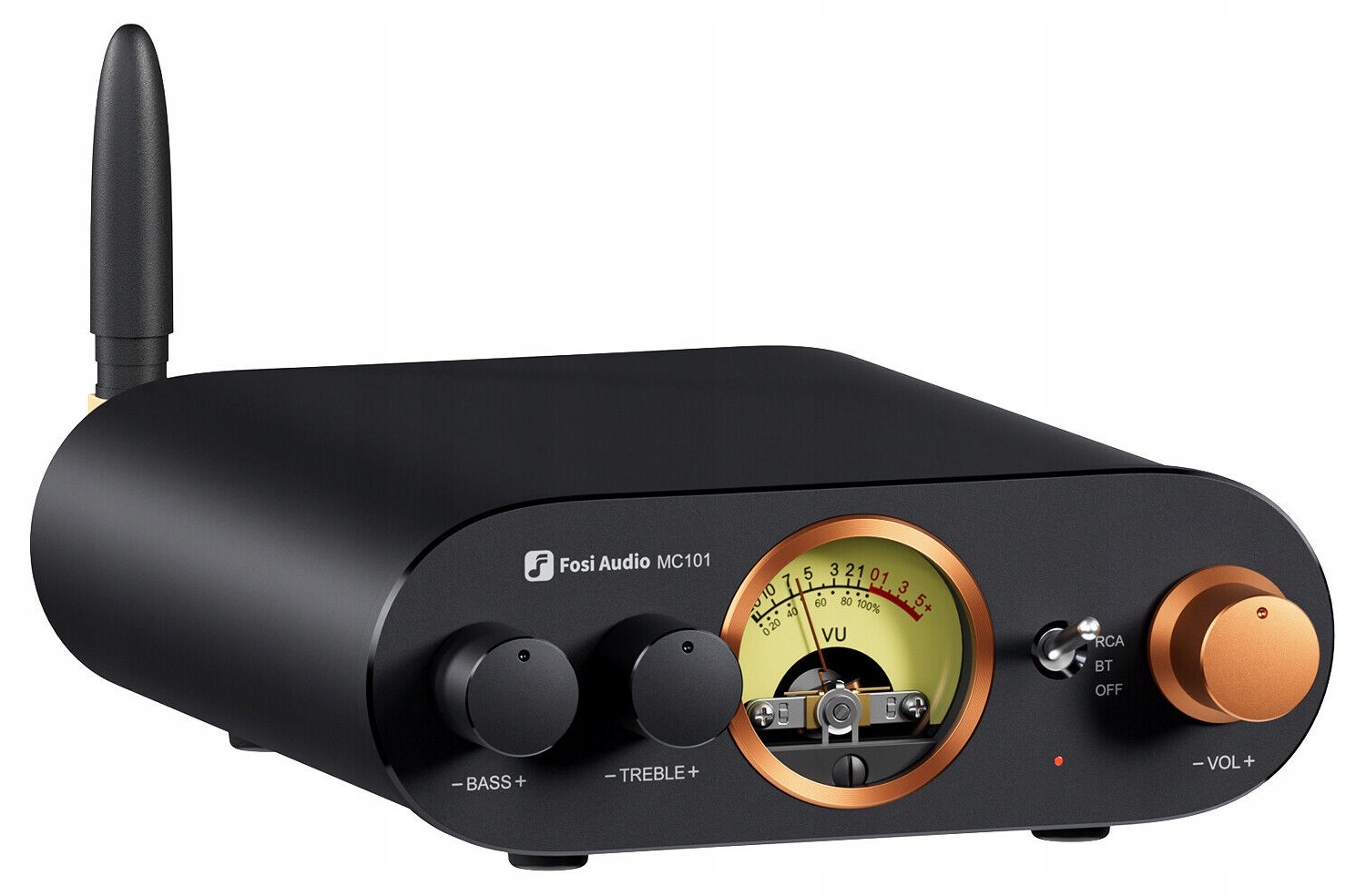 Fosi Audio MC101 (Černá) Bluetooth 5.3 Vu metr