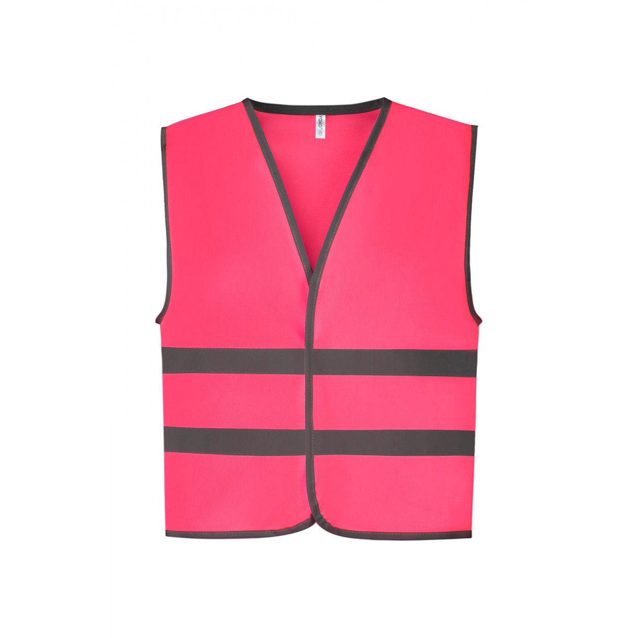 Dětská Fluo reflexní vesta Yoko - růžová svítící, 4-6 let