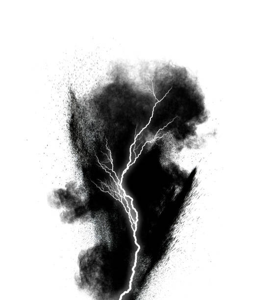 Jose A. Bernat Bacete Ilustrace Electric explosion of smoke and fire, Jose A. Bernat Bacete, (35 x 40 cm)