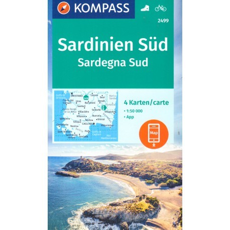 Kompass 2499 Sardegna Süd/Sardinie jih 1:50 000 turistická mapa