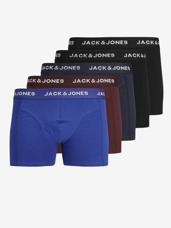 Jack & Jones Black Friday Boxerky 5 ks Černá